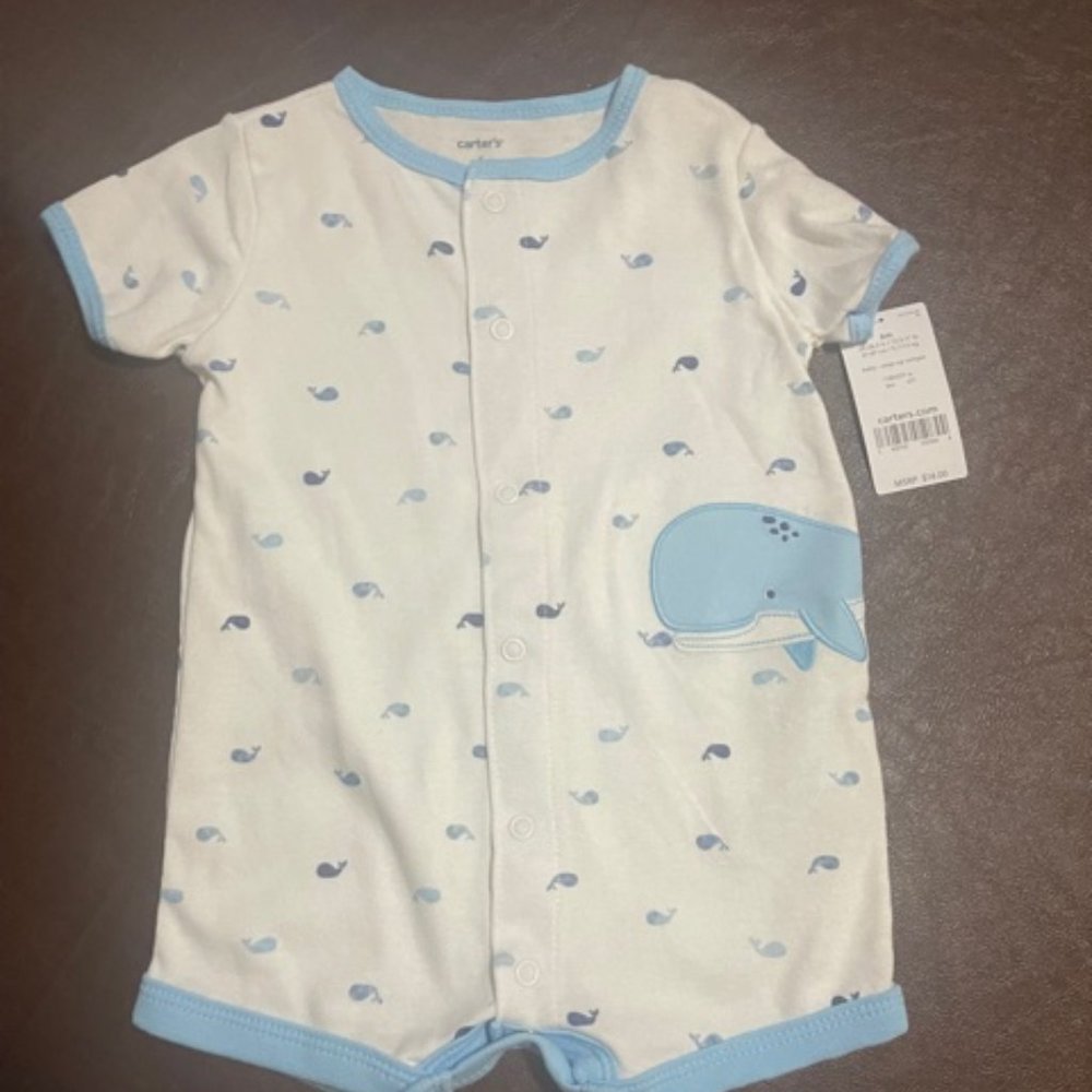 (SUMMER) whale baby boy outfit